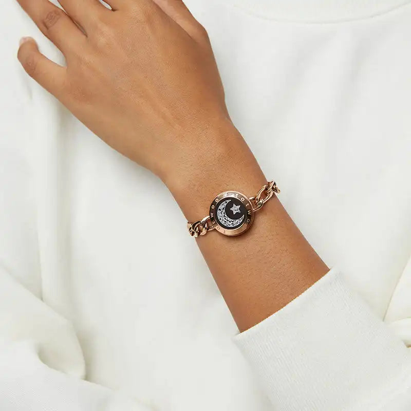 Long Distance Touch Bracelets for Couples ,Light up&Vibration Relationship Gifts for Lovers Smart Jewelry Love Bracelets