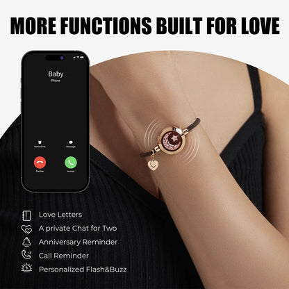 Touch Single Bracelet - Long Distance Touch Bracelet Light up and Vibration Relationship Love Baracelet Smart Jewelry